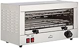 Lacor 69172 Tostador Eléctrico Horizontal Parrilla Simple, Gris, 2400 W, Acero Inoxidable, 2 Ranuras, INOX