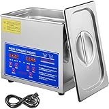 Chaneau Limpiador ultrasónico 3L, Limpiador Ultrasonidos Profesional, Máquina de Ultrasonido con Temporizador Digital, Temperatura Ajustable, para Limpieza de Joyas, Relojes, Laboratorio