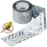 RUPECA 80M x 4,8CM Cinta Repelente de Aves - Ahuyentador de Pajaros - Espantapajaros Exterior - Espanta Palomas (80 Metros, 1, Unidades)