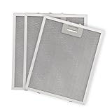Anakel Home Filtros de Campana Extractora 400472918 compatible con TEKA DM90 DM60 | 3 Unidades Filtro Metálico 32x26cm (Revisar Medidas entre Pestañas)
