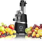 Cecotec Licuadora Frutas y Verduras Juice&Live 3000 EasyClean. 150 W, Sistema de Prensado frío, Filtro de fácil Limpieza, Velocidad Lenta 50 RPM, Canal XL para Piezas Enteras, Libre BPA