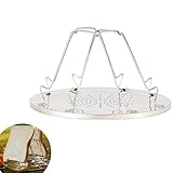 Ruikcoll Tostadora plegable de gas propano para camping, tostadora portátil, para camping, barbacoa, senderismo, viajes (4 piezas)