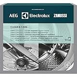 AEG M3GCP400 - Limpieza y Cuidado para Lavadoras y Lavavajillas 3 en 1 (12 unidades): Descalcificador, Desengrasante y Desinfectante