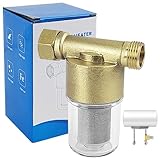 Filtro fino reutilizable, filtro de agua para casa, filtro sedimentos, filtro agua entrada general, para la tubería de agua para cabezales de ducha, calentadores de agua, purificadores de agua