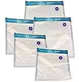 JOCCA - Envasadora al Vacío Recargable con 5 Bolsas Reutilizables/Carga USB/Gran Potencia/Bolsas Zip/Portátil y Sencilla (20 Bolsas)