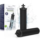 Weeplow® - 2 filtros Berkey para sistemas de filtro de agua por Gravity Berkey, Elemento Purificación Compatible con series Travel, Big, Royal, Crown, Light