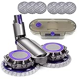 Cabezal de limpiaparabrisas eléctrico para Dyson V12 Digital Slim, V12 Slim Absolute, V12 Slim, V10 Slim Aspirador, Juego de fregona + depósito de agua + 6 paños de microfibra lavables para Dyson