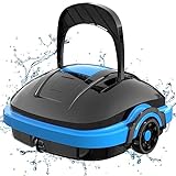 WYBOT Robot de Piscina Inalámbrico Automática 50 mins Succión Potente, Motor Dual, Filtro Fino de 180 μm Aspirador Piscinas para Piscinas sobre/en el Suelo de hasta 50 m²