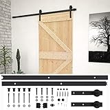 vidaXL Puerta Corredera con Herrajes Deslizante Corrediza Entrada Hogar Cuarto de Baño Salón Sala de Estar Habitación 90x210 cm Madera Maciza de Pino