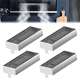 Nizirioo - 4 filtros de carbón activo para campana extractora, filtro de repuesto para Bosch 17004811/ HEZ9VRUD0, Siemens 17004796 / HZ9VRCR0, Neff 17004806 / Z821VR0 y Gaggenau CA282111