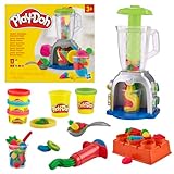 Hasbro Play-Doh Swirlin’ Smoothies, Batidora de Juguete para Niños y Niñas de 3 Años o Más, Juegos de Cocina, Manualidades Creativas