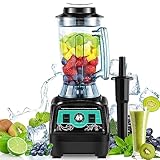 Huanyu Batidora Licuadora 3,9L Gran Capacidad Batidora de Alta Velocidad 2800W Batidora de Jarra Multifunción Comercial para Picar Hielo, Zumo, Smoothie, Batido y Leche de Soja