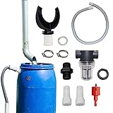 Desviador de Barril de Lluvia, Conector Desviador de Agua de Lluvia, Reutilizable Sistema de Filtración Bajante con Agua de Lluvia, Colector de Lluvia de Bajante para Tubo de 70-100 mm (100cm)