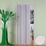 Puerta plegable de interior de PVC Pino Blanqueado 83x214 cm mod.Maya