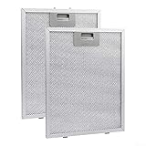 2 filtros de ventilación de malla de metal, filtros de aluminio para campana extractora de cocina, filtro de ventilación de repuesto para campanas extractoras de cocina, 30 x 26 cm