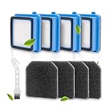 Filtros para Aspiradora QX7 QX6 QX8-2 Filter Set de Accesorios para AEG 4 Juegos de Reemplazo de Filtro de Aspiradora para Electrolux,4 Filtros Premotor,4 Filtros Higiénicos de Esponja 1 Cepillo de