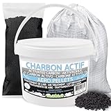 Carbón activado se vende en bolsa de 1 kg, 2 kg, cubo de 5 kg, 10 kg, bolsa de 25 kg, granulados de alta pureza, purificación de filtración, filtro de carbón, acuario, bodegas, campana (1 kg)