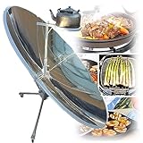CGLYYDS Horno Solar, Cocina Solar parabólica portátil de 1800W, Horno Solar parabólico Estufa al Aire Libre de Alto Valor calorífico,para Patios de jardín doméstico para Acampar BBQ Cooking