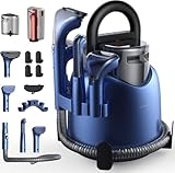 Deerma DEM-BY200 Limpiadora a Vapor y Aspiradora en Seco y Húmedo, con 5 Cepillos Especializados y Succión de 900W para Alfombras, Sofás y Tapicerías