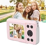 1080P 16Mp Digital Cámara Ccd Enfoque Automático para Apuntar Y Disparar Vlogging con Pantalla 2,4 Pulgadas para Viajes, Zoom 16X Cámara Fotográfica Compacta para Niños Niñas