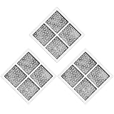 Haisheng 3PCS Filtro Aire Filtro de Aire del Refrigerador Reemplazo Filtro de Aire Filtro Refrigerante Filtro Nevera Filtros para Aire Acondicionado LG LT120F 469918 Kenmore Antiolor