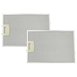 vhbw 2x filtro metálicos de grasa compatible con Balay 3BD795X/03, DWKBL1AEU/01 campana extractora, metal