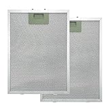 2 filtros de grasa de metal para campanas extractoras, filtro de campana extractora, filtro separador de aceite y gas, accesorios de cocina de aluminio, universal para campanas extractoras de cocina,