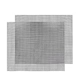 2 Piezas Rejilla Barbacoa, Rejilla para Barbacoa antiadherente BBQ Esterilla Cortable para Parrilla Horno (36 * 42cm)