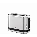 WMF Kitchenminis - Tostadora Coup con 1 ranura, formato contacto, 600 W, 7 niveles de tostado, acero inoxidable cromargan mate